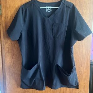 Hanes Black V-Neck Top